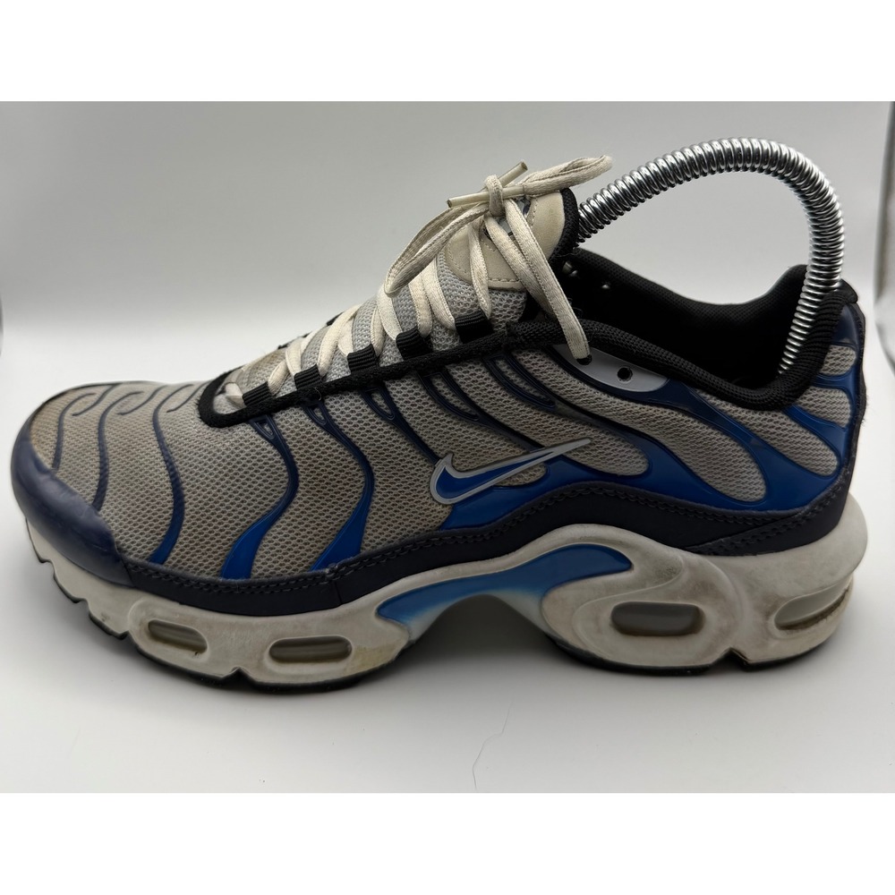 Nike Air Max Plus TN Youth 5Y Grey Blue CD0609-409 Good Tuned Air Sneakers